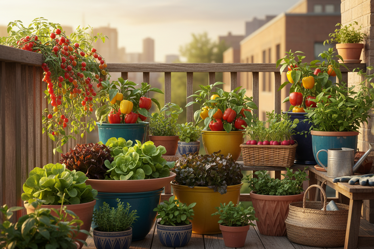 Five Vegetables That Thrive in Containers on a Small Summer Balcony