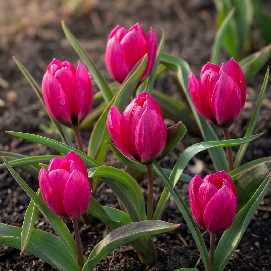 Tulipa Humilis Black Base in the Main Role