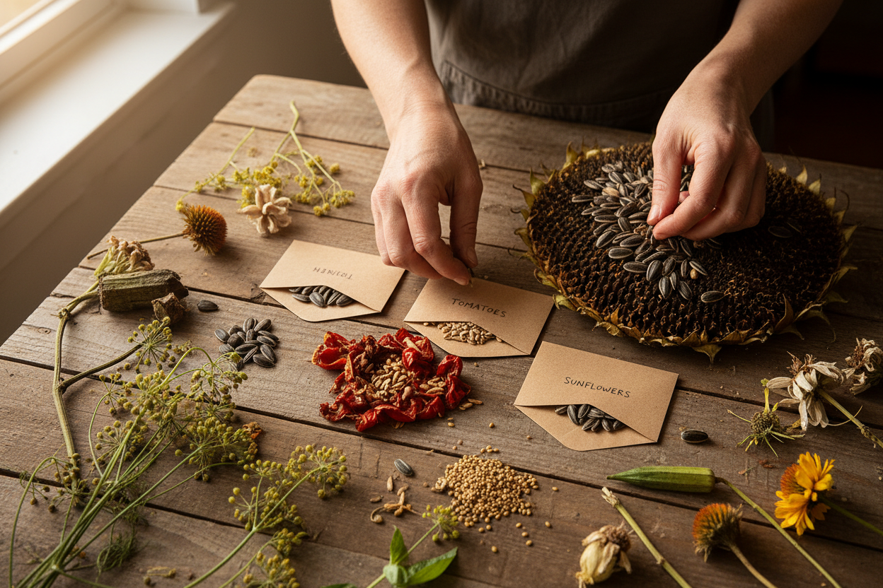 Save Seeds from This Year's Garden and Sow Them Again Next Spring