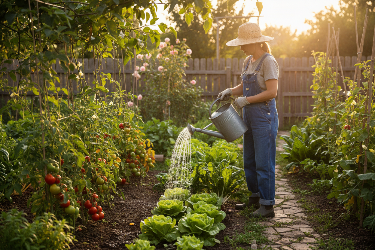How Often Should You Water Your Vegetable Garden During a Summer Heatwave?
