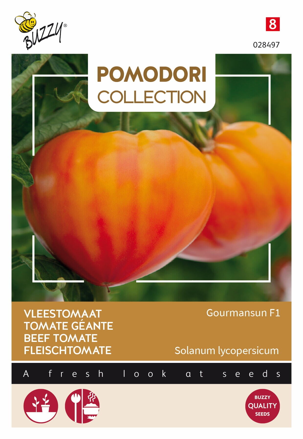 Vleestomaat – Gourmansun F1 – 6 Zaden