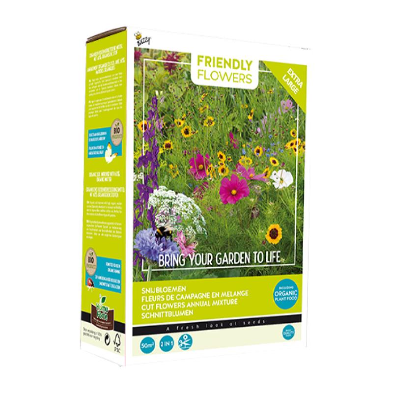 Friendly Flowers XL – Snijbloemenmengsel – 50 m²