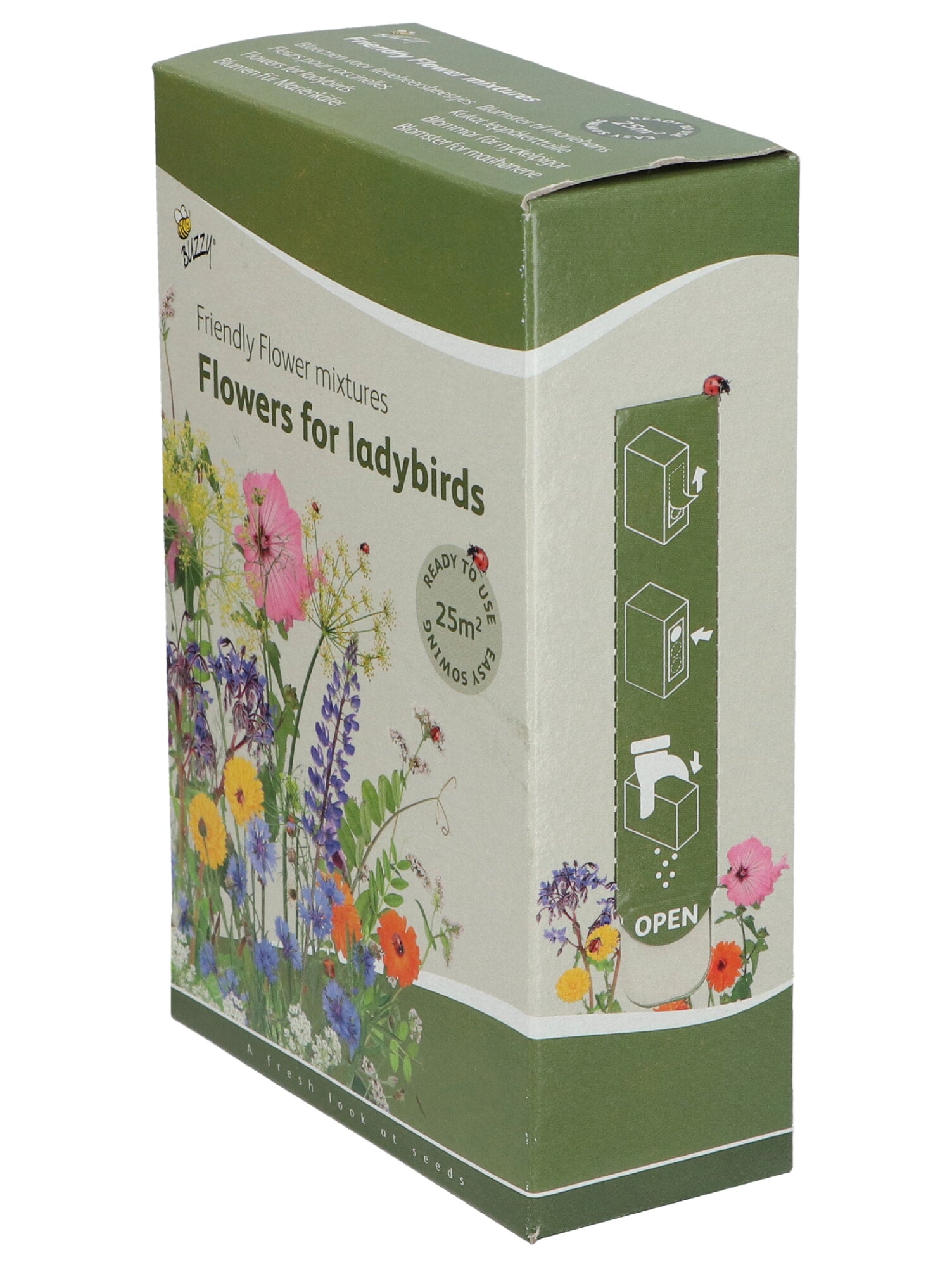 Freundliche Blumen – Marienkäfermischung – 25 m²