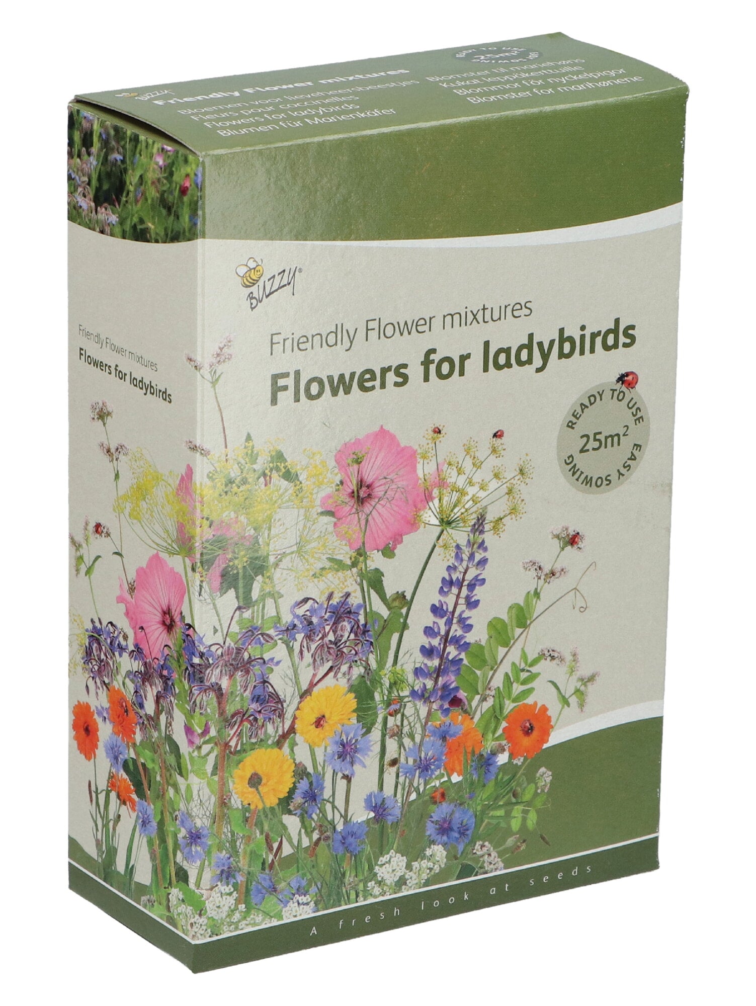 Freundliche Blumen – Marienkäfermischung – 25 m²
