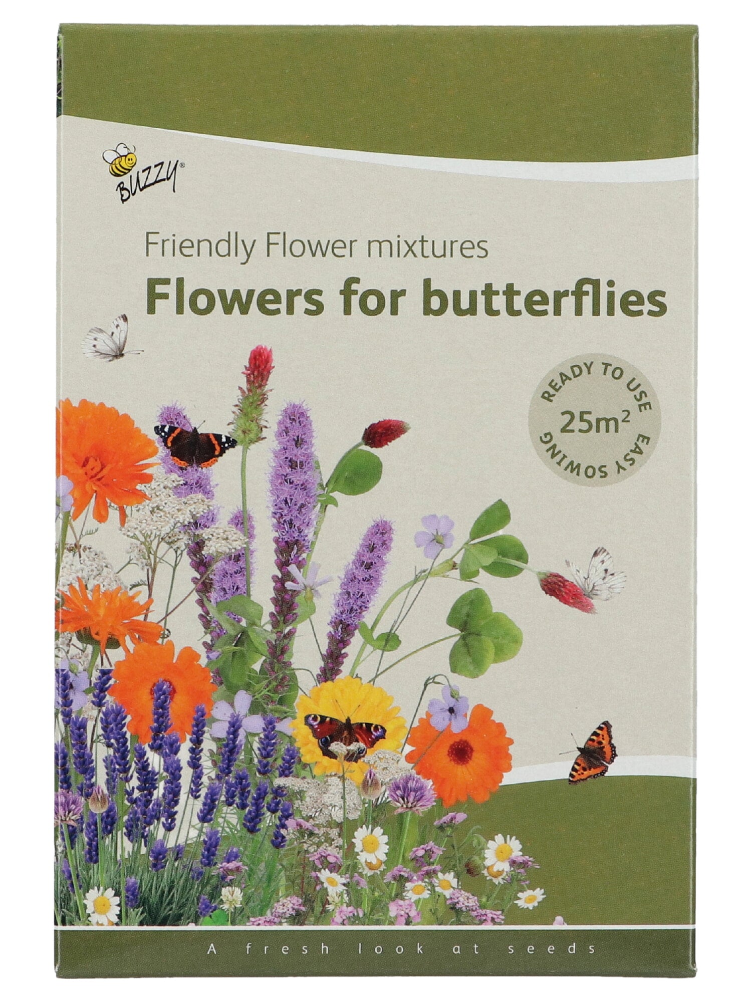 Friendly Flowers – Vlindermengsel Laag – 25 m²