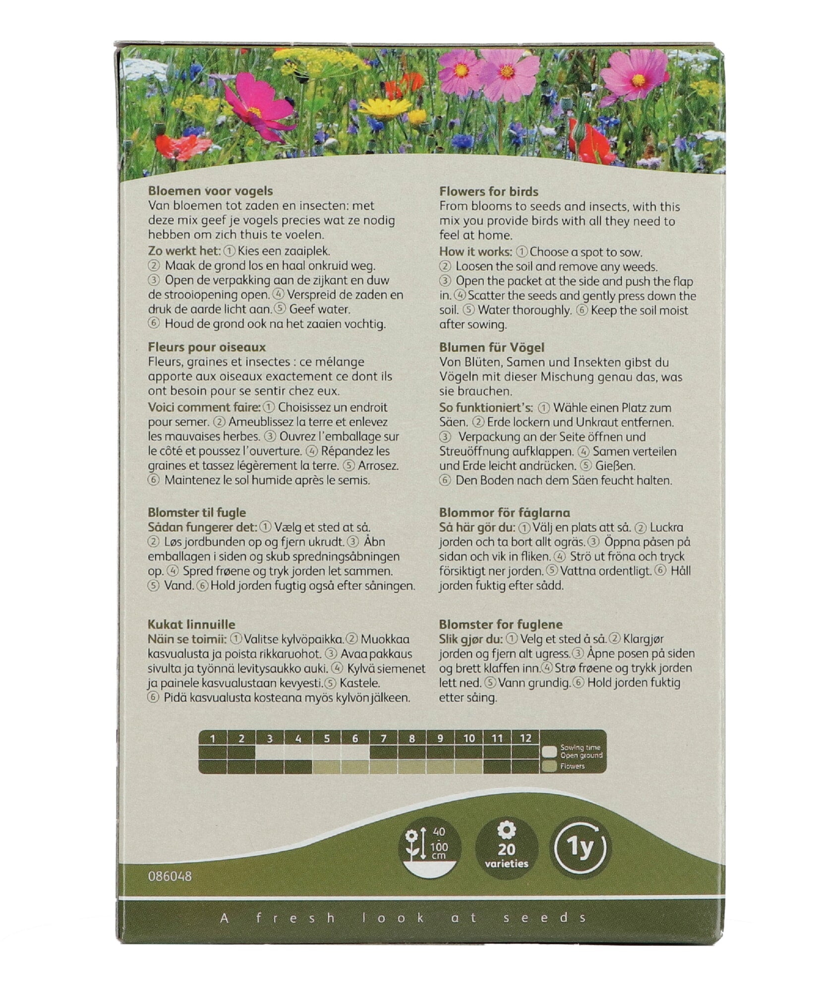 Friendly Flowers – Vogelmengsel – 25 m²