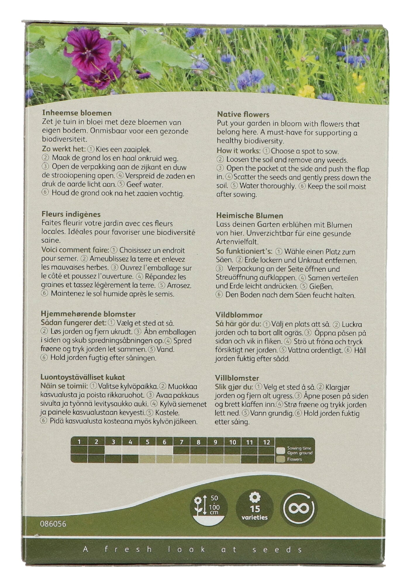 Vriendelijke Bloemen – Inheems Mengsel – 25 m²