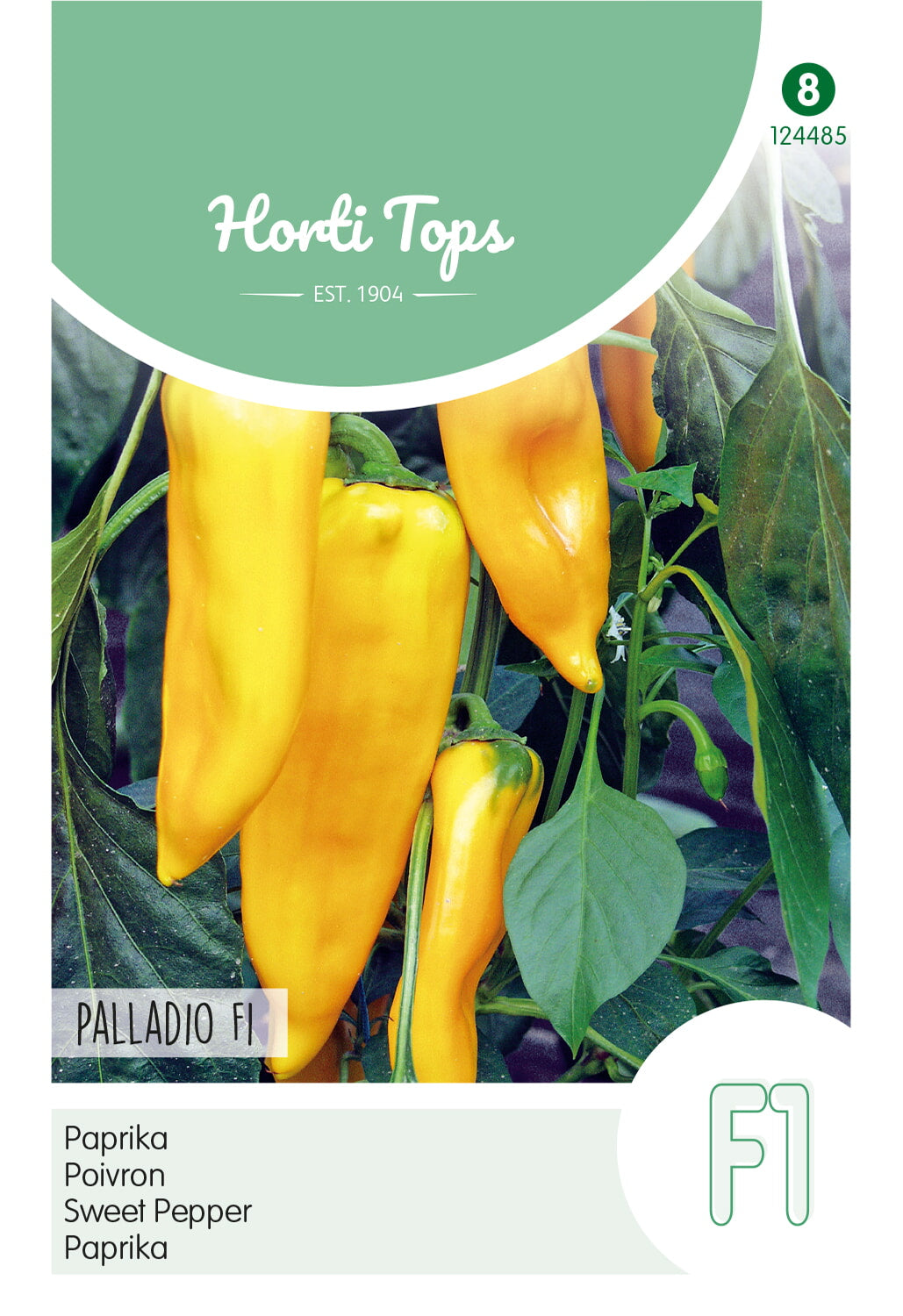 Sweet Pepper - Palladio F1 - 8 Seeds