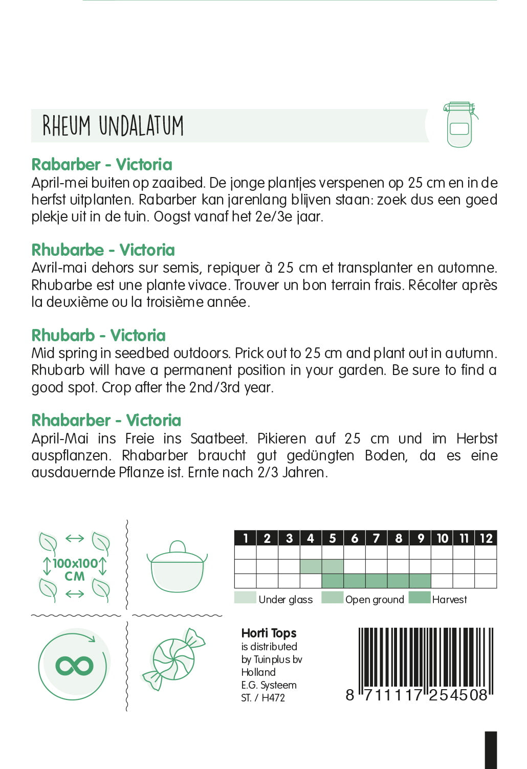Rabarber - Victoria - 1 g