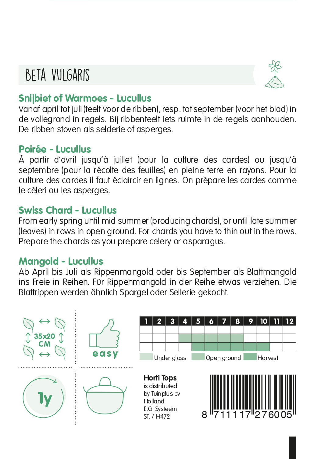 Snijbiet – Lucullus – 5 g
