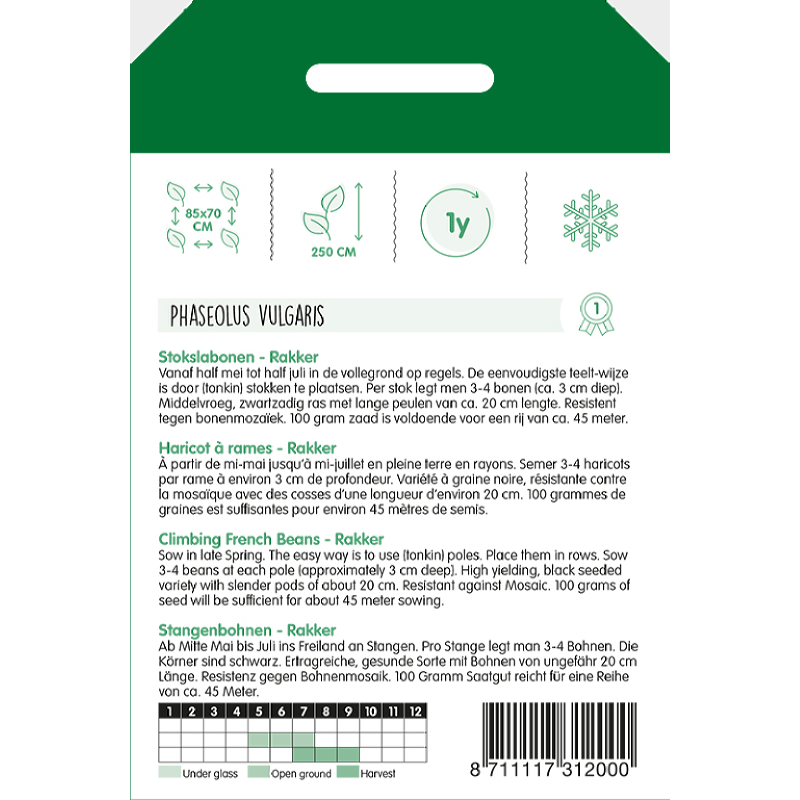 Climbing French Beans - Rakker - 100 g