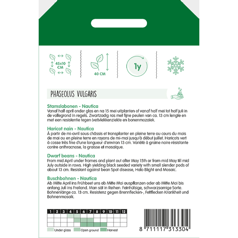 Dwarf Beans - Nautica - 100g