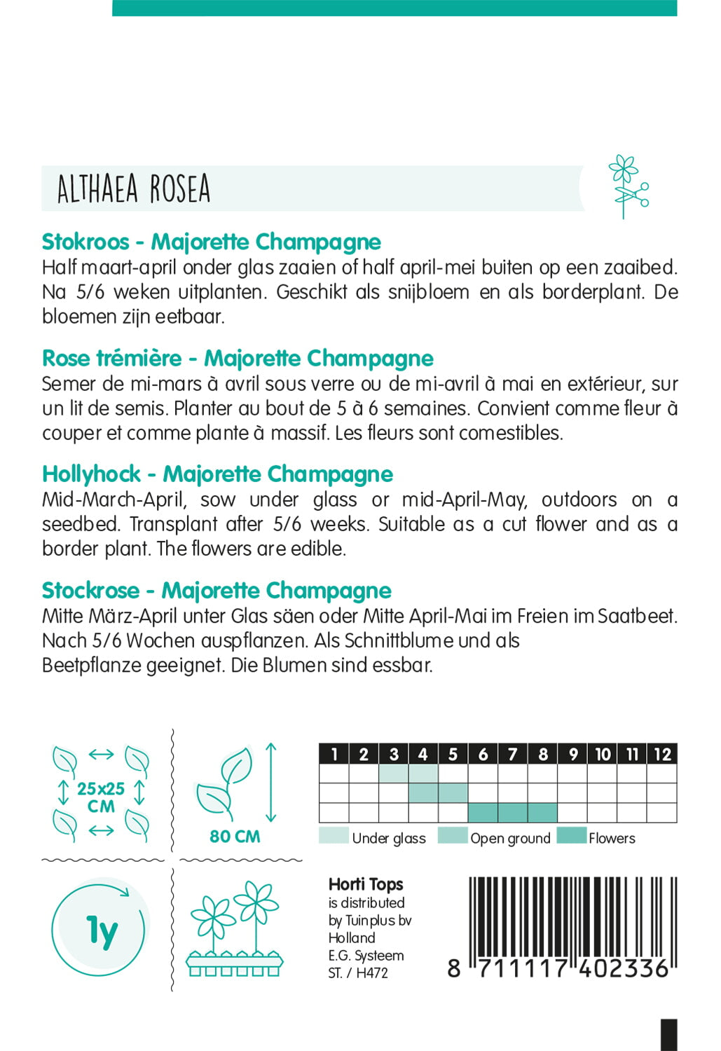 Stokroos - Majorette Champagne - 1g