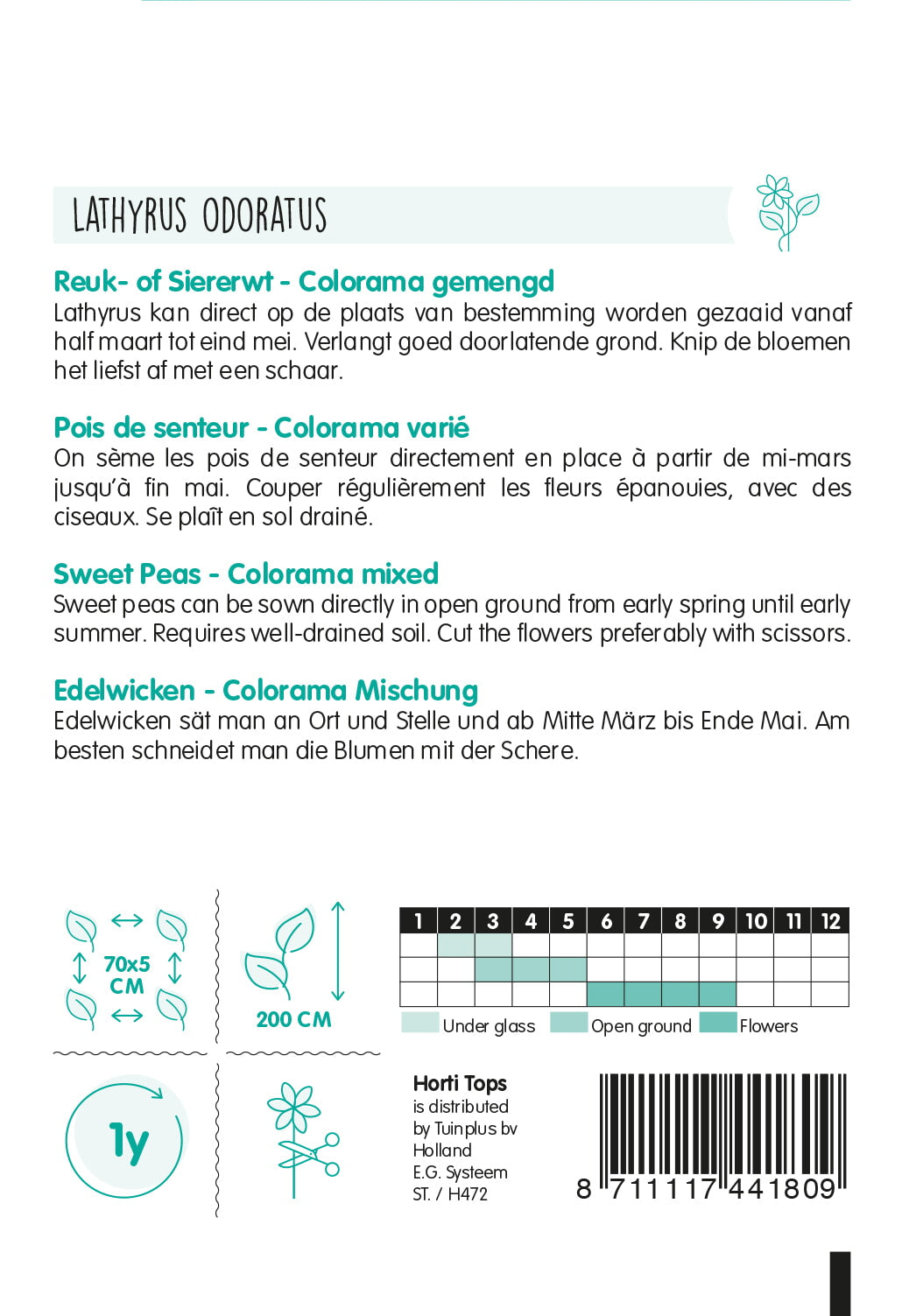 Sweet Peas - Colorama - 5 g