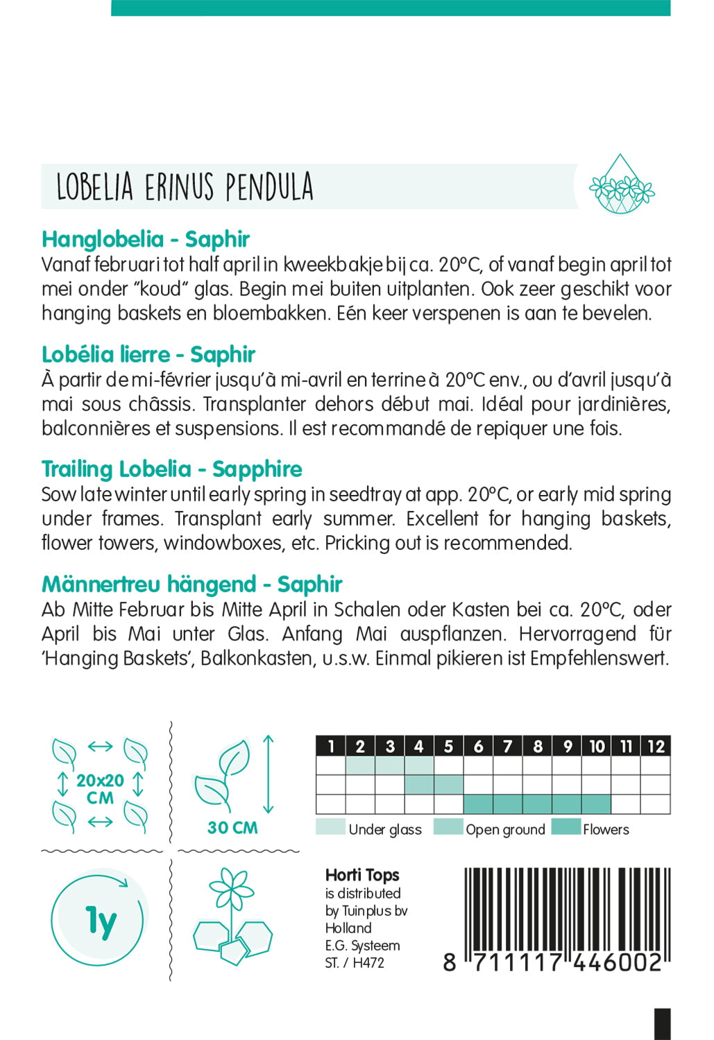 Trailing Lobelia - Saphir - 0,25g