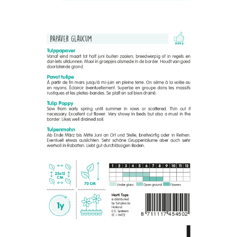 Mohn – Tulpenmohn – 0,5 g