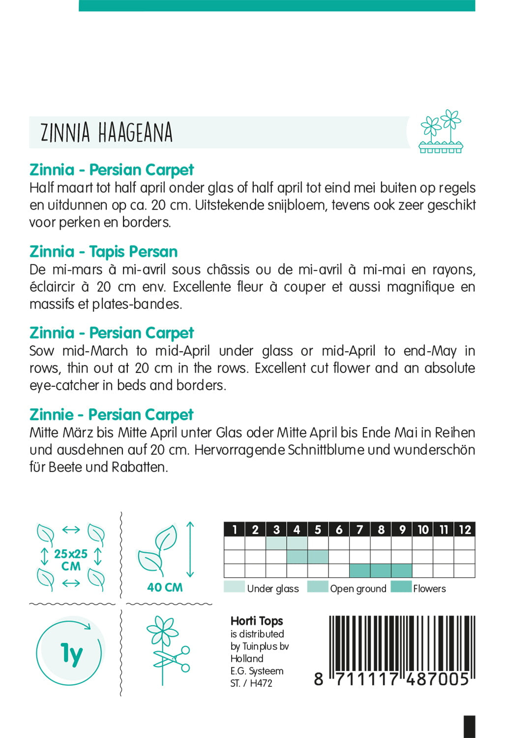 Zinnia - Perzisch Tapijt - 0,75g