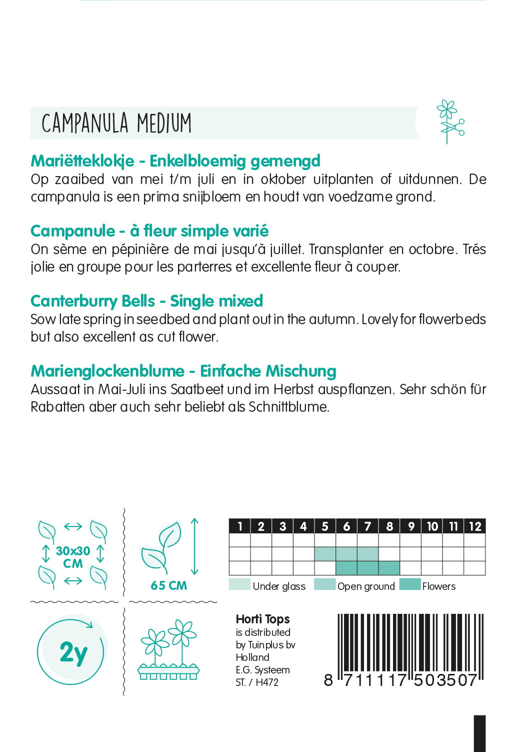 Mariëtteklokje – Enkelbloemig – 0,25 g