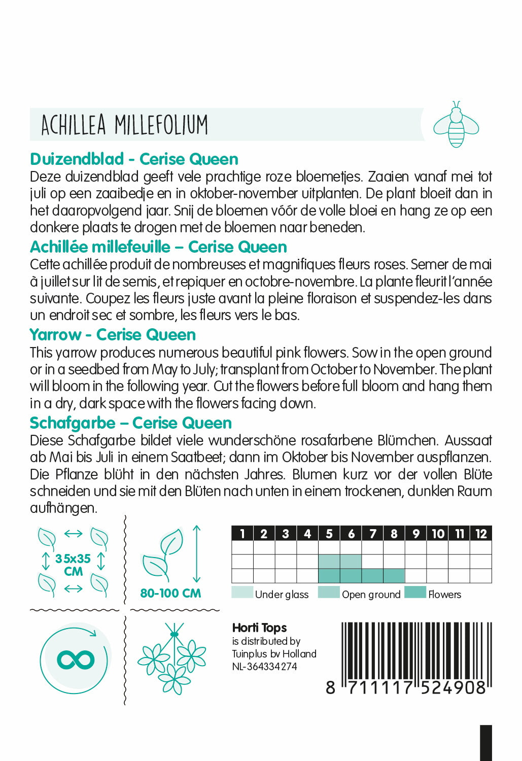 Duizendblad - Cerise Queen - 0,08g