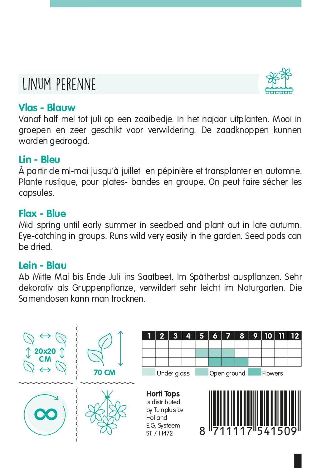 Blauer Lein – Linum – 1 g