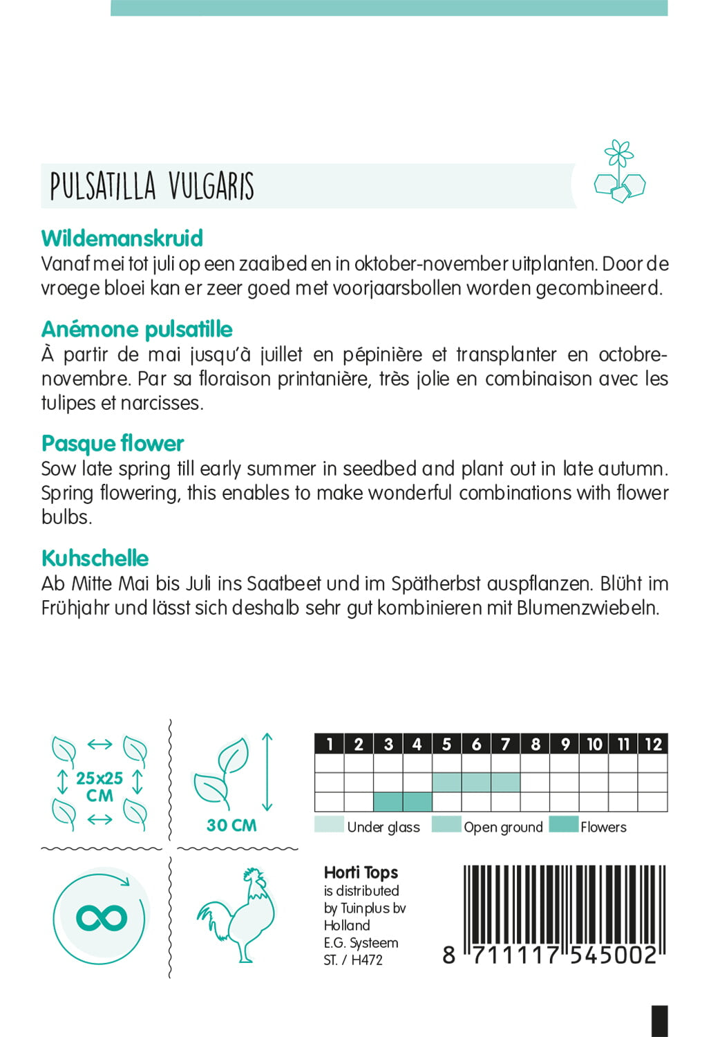 Wildemanskruid - Pulsatilla - 0,1 g