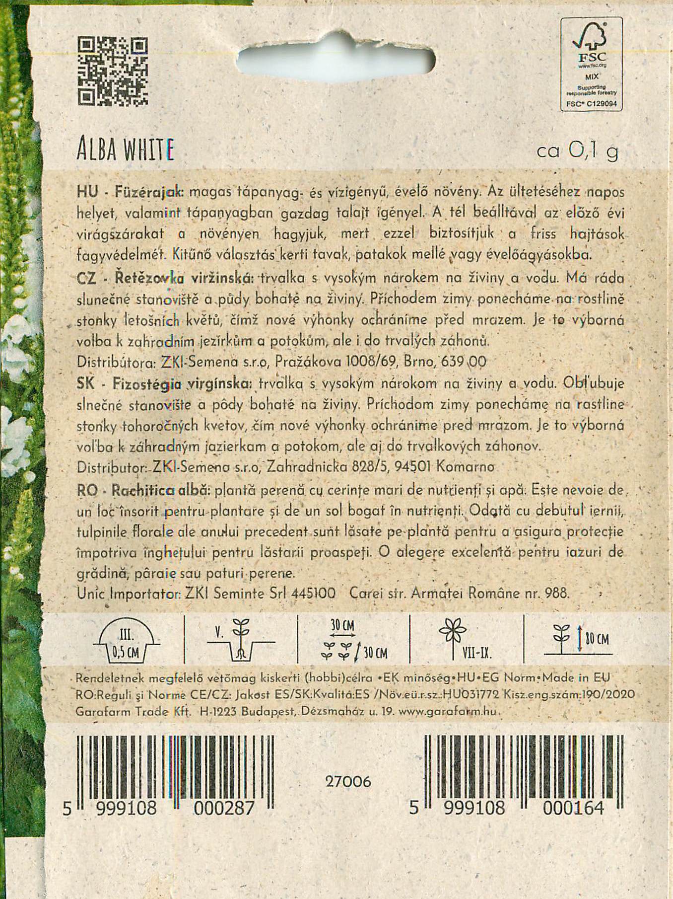 Neige d'été - Alba White - 0,1g