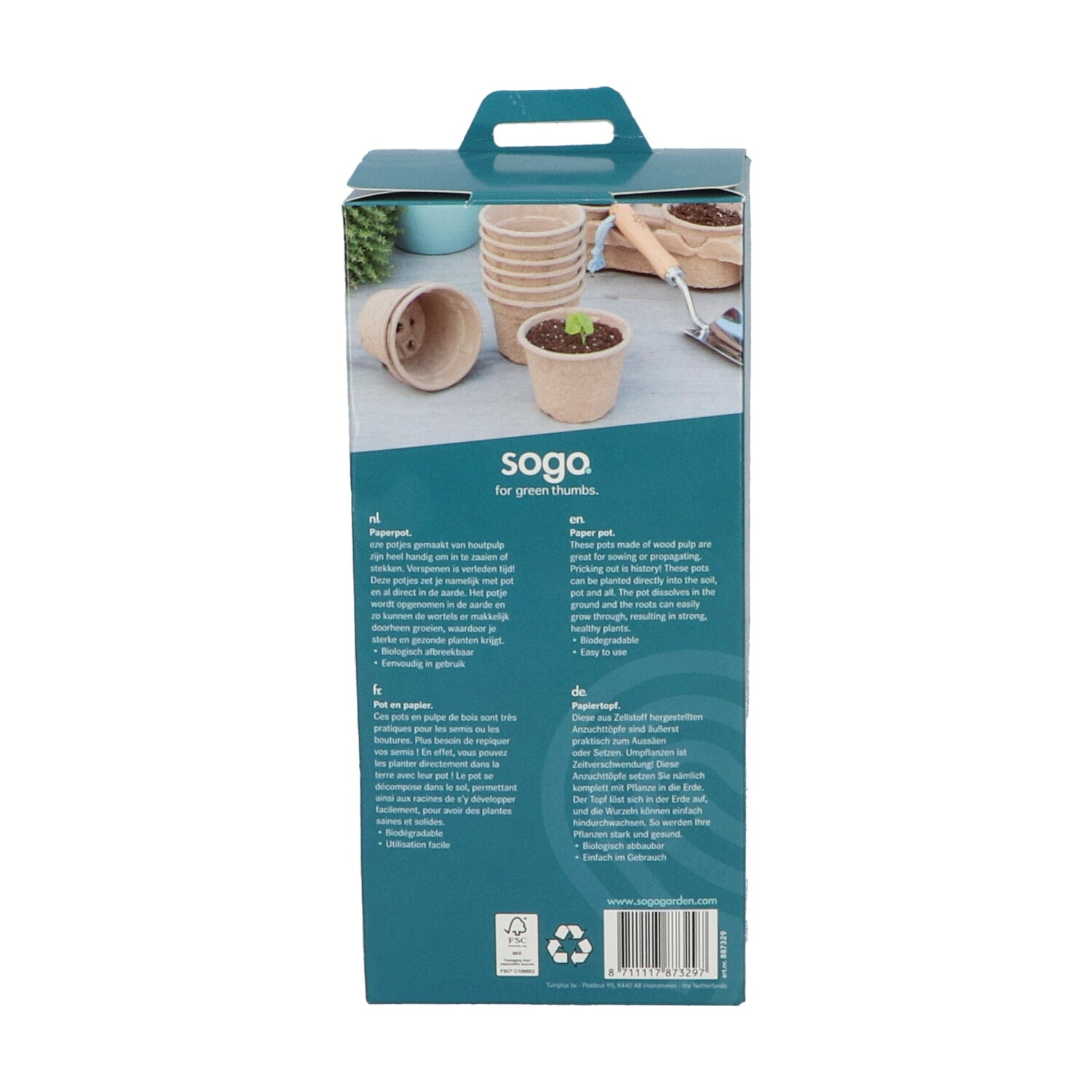Papieren Potten - 9 cm - 12 stuks