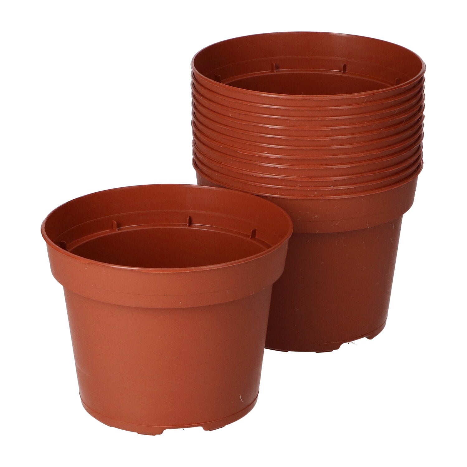 Pots en plastique - 13 cm - 12 pcs