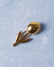 Broche Tulipe - Or - 5 cm