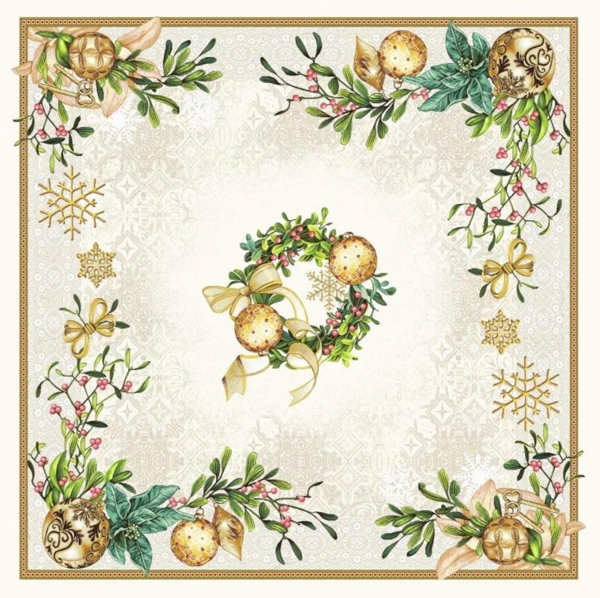 Tablecloth Square 'Advant' - 95 x 95