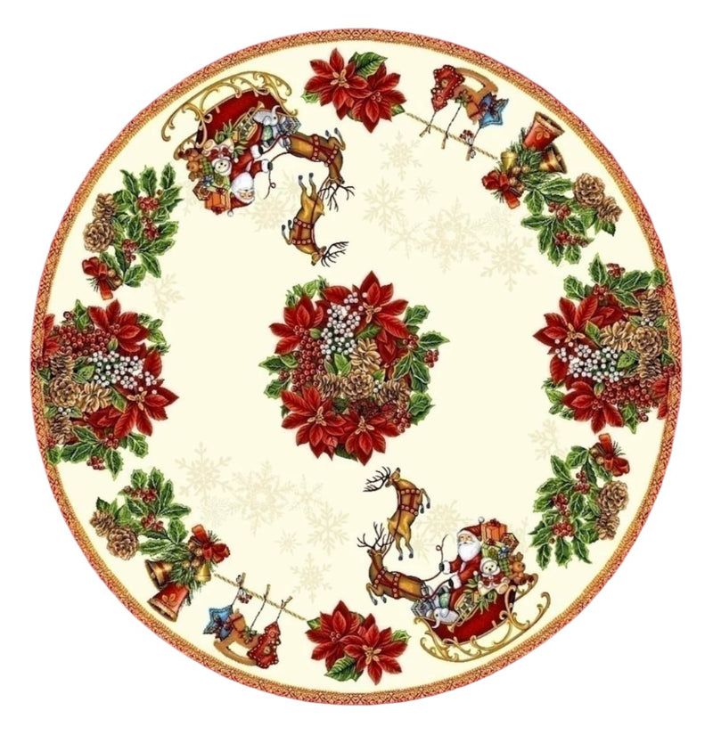 Tablecloth Round Berry - 135
