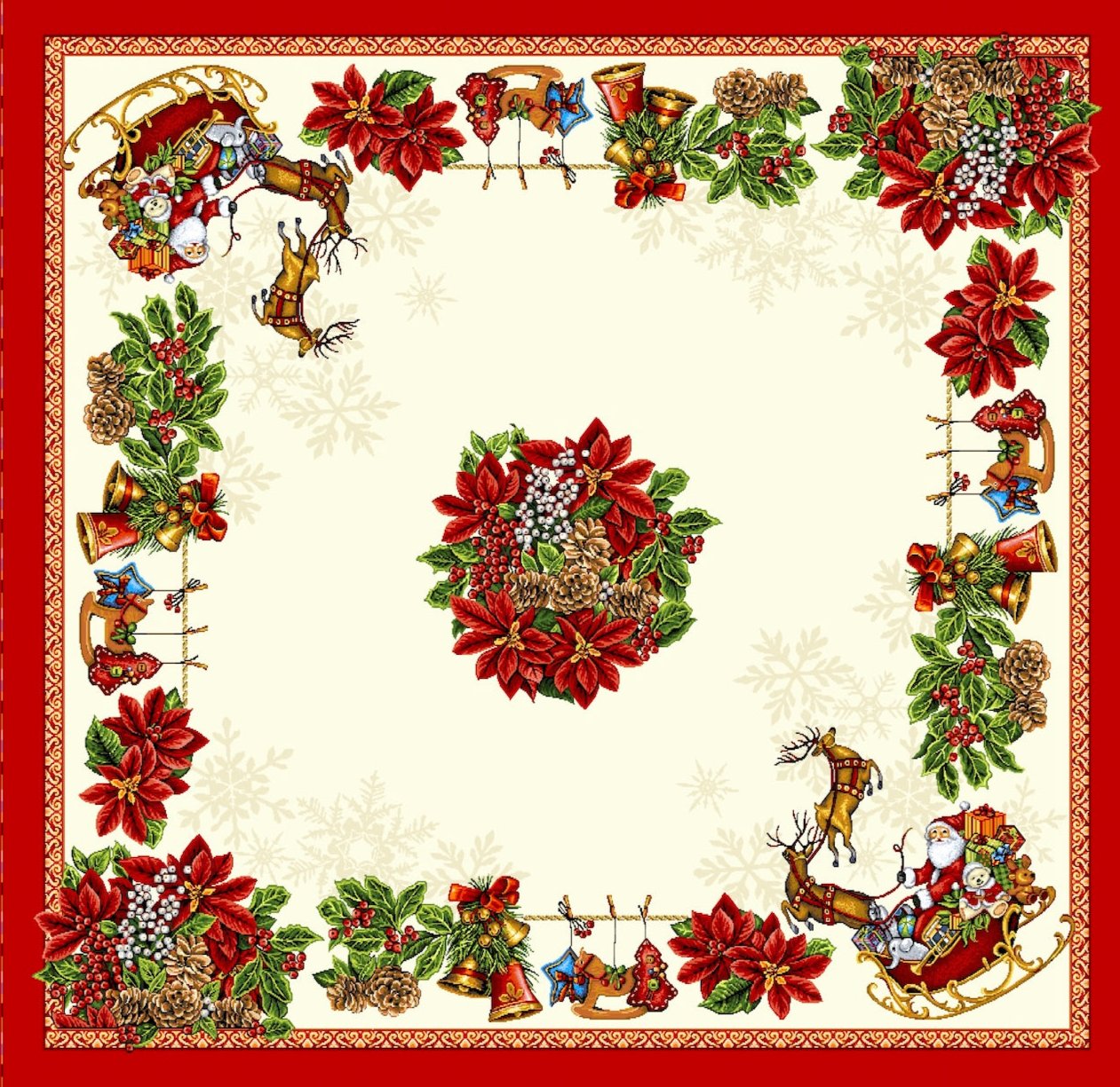 Tafellaken Vierkant 'Berry' - 95 x 95