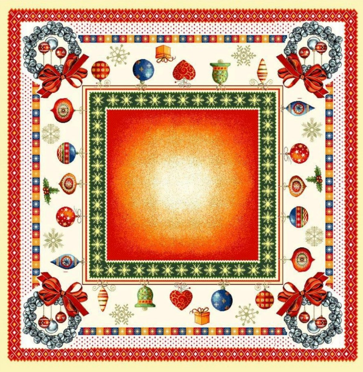 Tafelkleed Vierkant 'Bonheur' 01 - 95 x 95