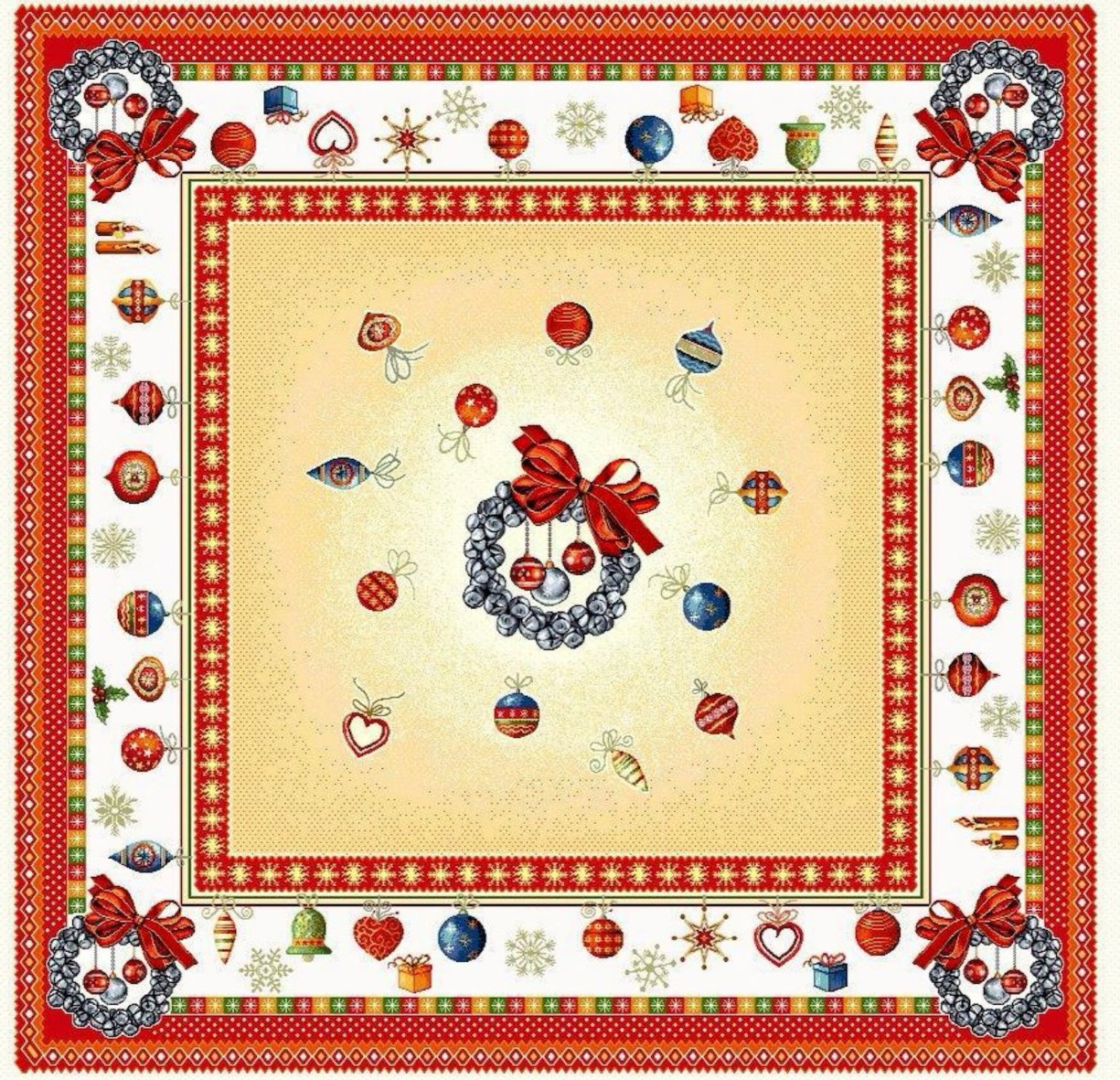Tafellaken Vierkant 'Bonheur' 04 - 95 x 95