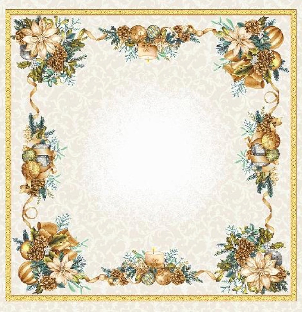 Tafellaken Vierkant 'Bougie' - 95 x 95