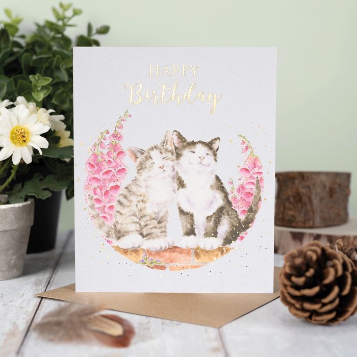Birthday Card - Happy Purrthday-2