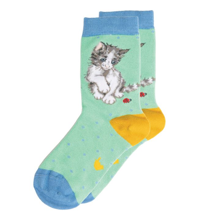 Children's Socks - Cat - Ladybird - 23-26-2