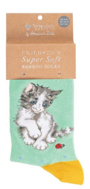 Children's Socks - Cat - Ladybird - 27-30-1