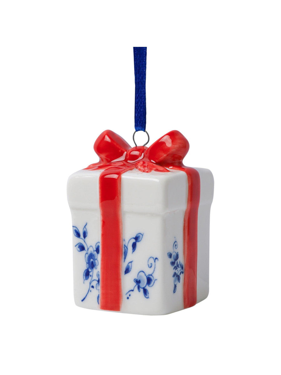 Christmas Ornament - Present with Red Ribbon-1