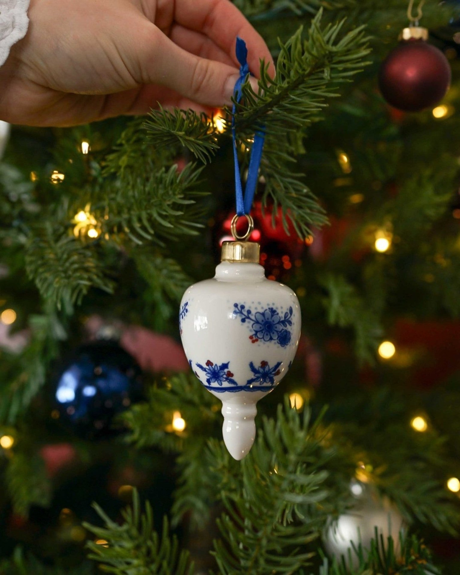 Christmas Ornament Droplet - Vintage - 8 cm-2