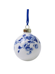 Kerstornament - Bol met Bloemen