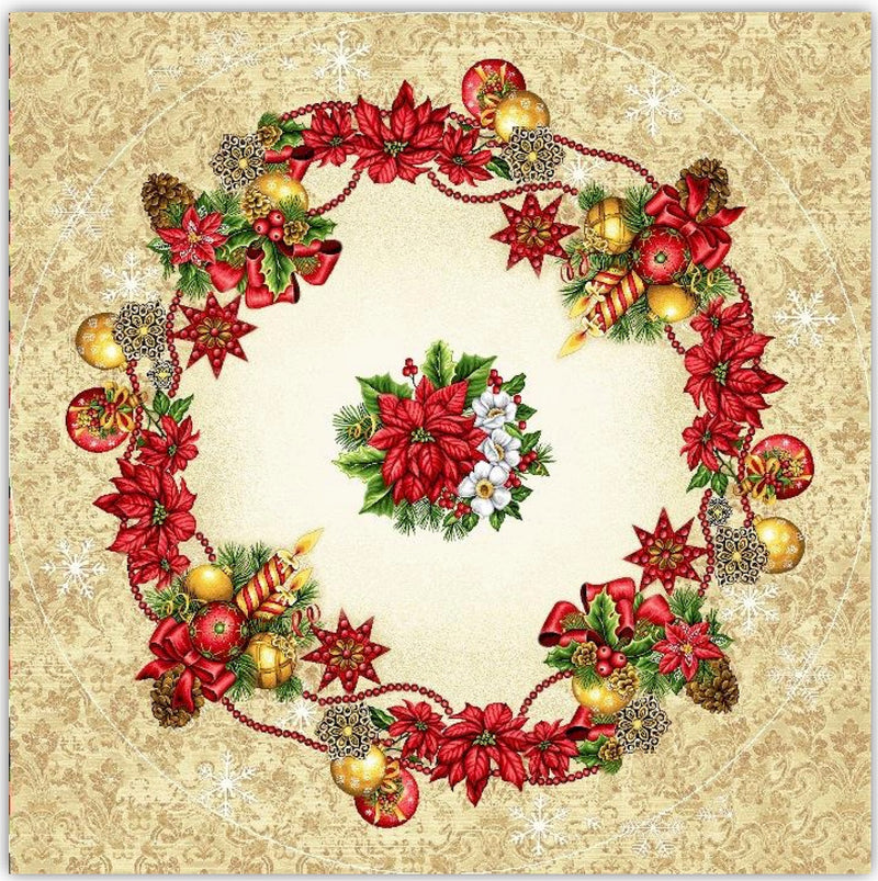 Tablecloth Round Gold - 135