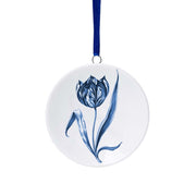 Plaque de Noël en forme de tulipe - 6 cm