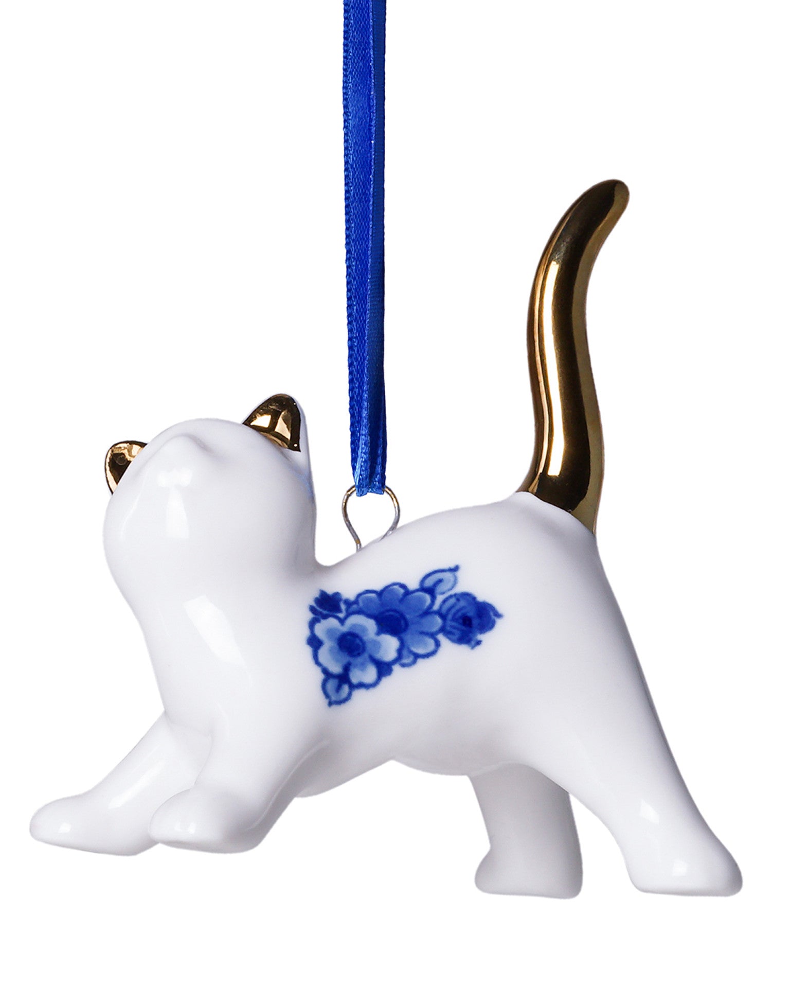 Kerstornament - Speelse Kat - 7 cm