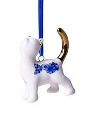 Kerstornament - Bedelende Kat - 6,5 cm