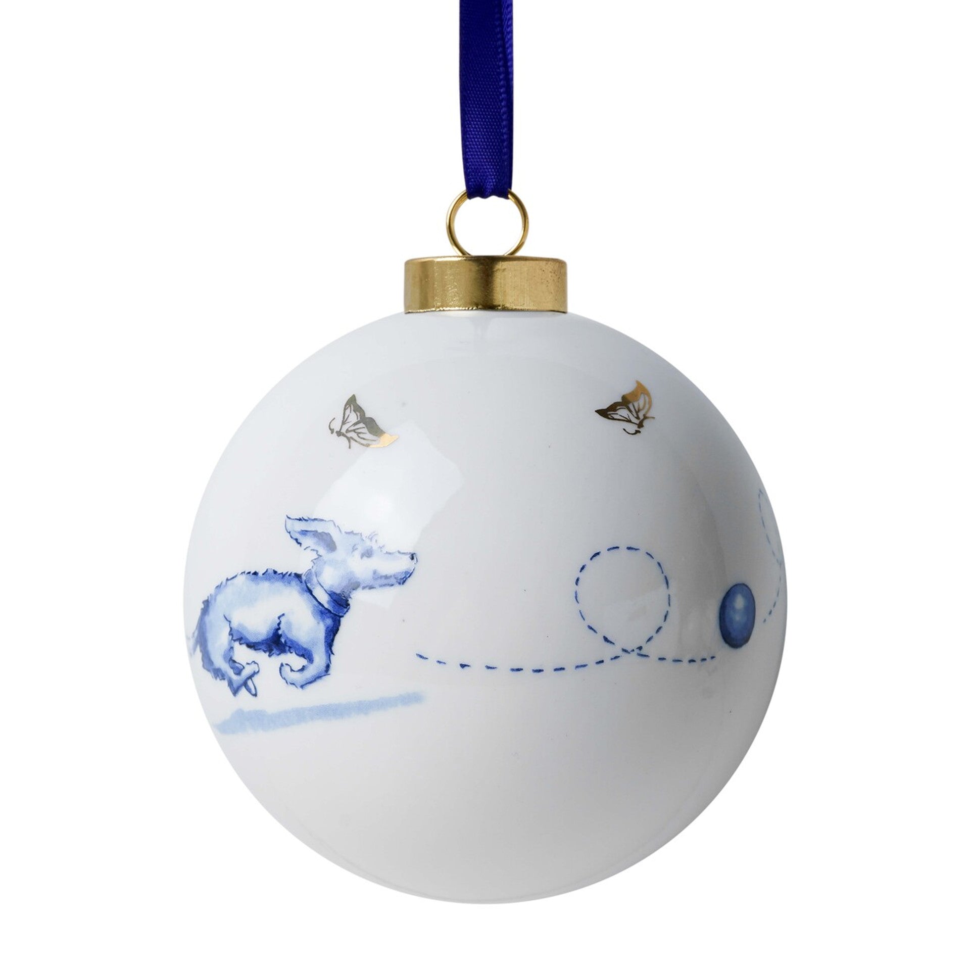 Kerstbal - Teckel Balspel - 8 cm