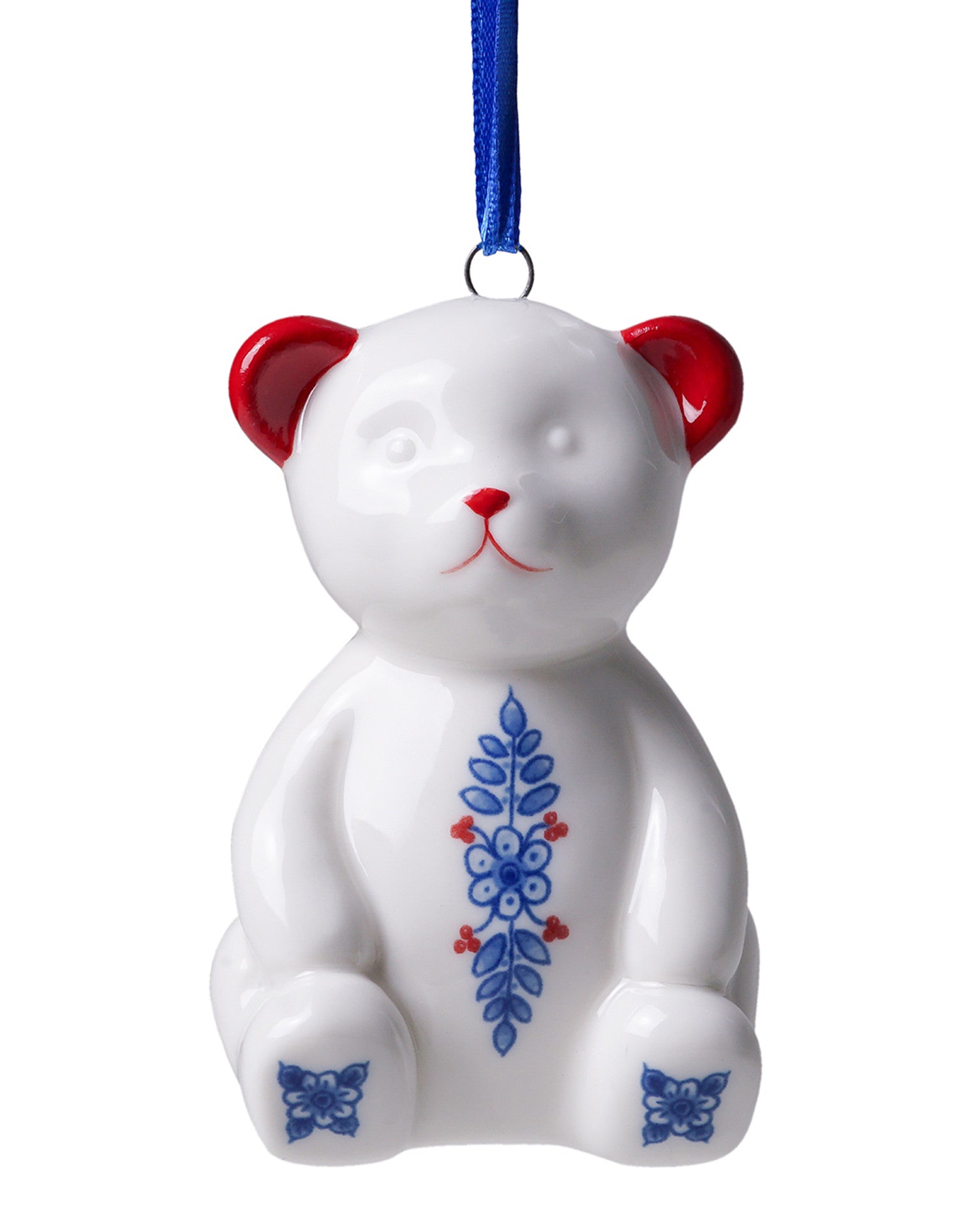 Ornement de Noël en forme d'ours en peluche - Vintage - 7 cm