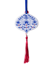 Kerstornament Platte Ui - Vintage - 7 cm