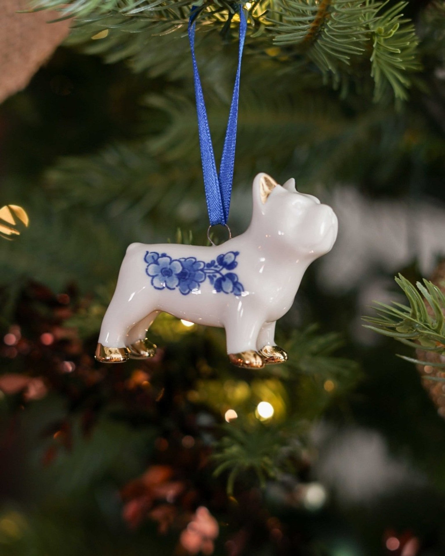 Kerstornament Bulldog - 5,5 cm