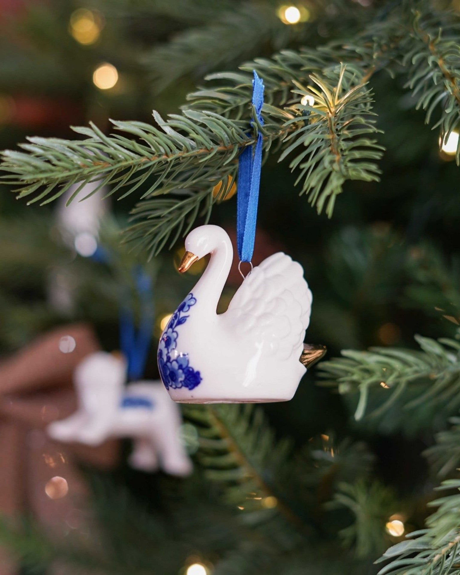 Kerstornament Zwaan - 4 cm